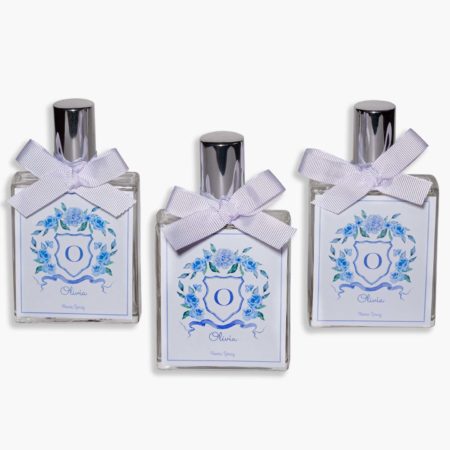 Home Spray Chic personalizado com fita branca