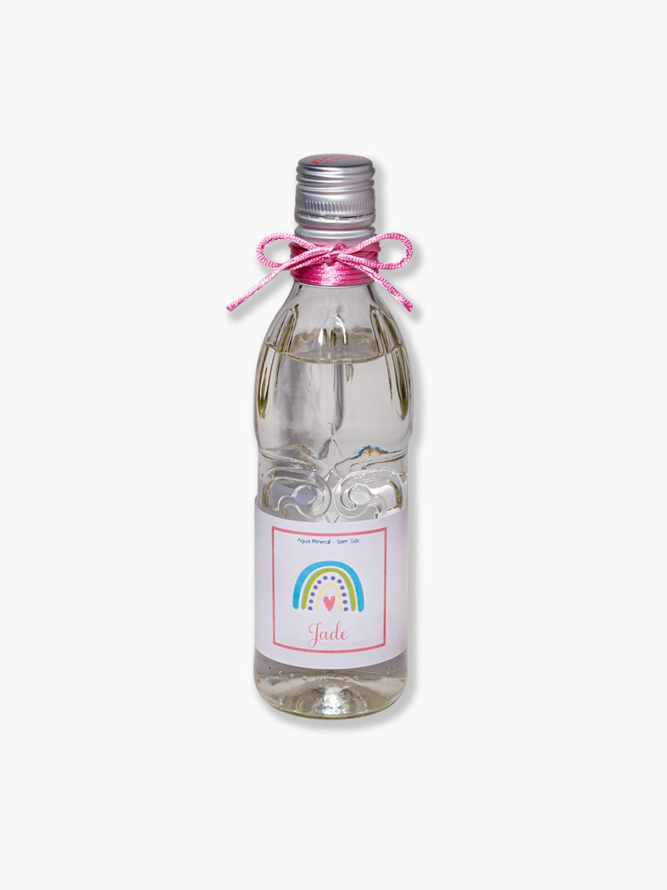 Agua Mineral 300ml Platina em garrafa de vidro personalizada