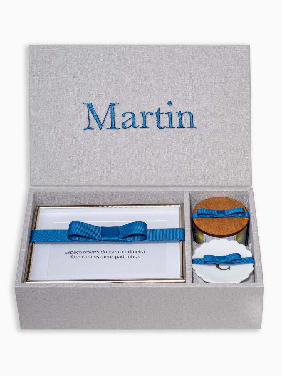 Classic Kit Personalizado com bordado para os padrinhos do Martin