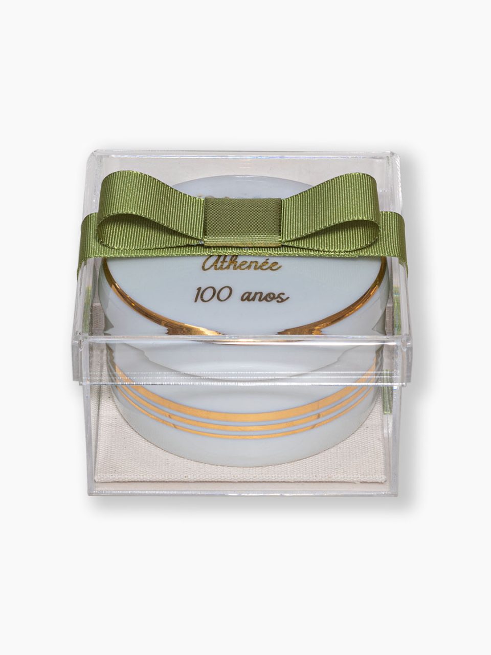 Porta Joias personalizado com caixa de acrílico e fita