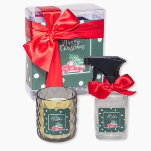 Kit Cadeau Noel com vela e água de lençol