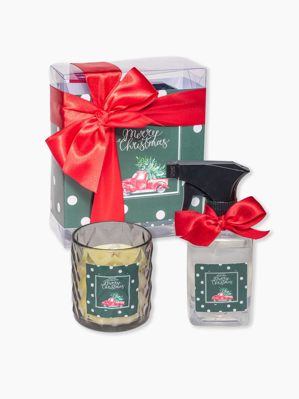 Kit Cadeau Noel com vela e água de lençol