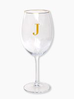 taça de cristal para vinho tinto Gastro 590ml personalizada com inicial em ouro