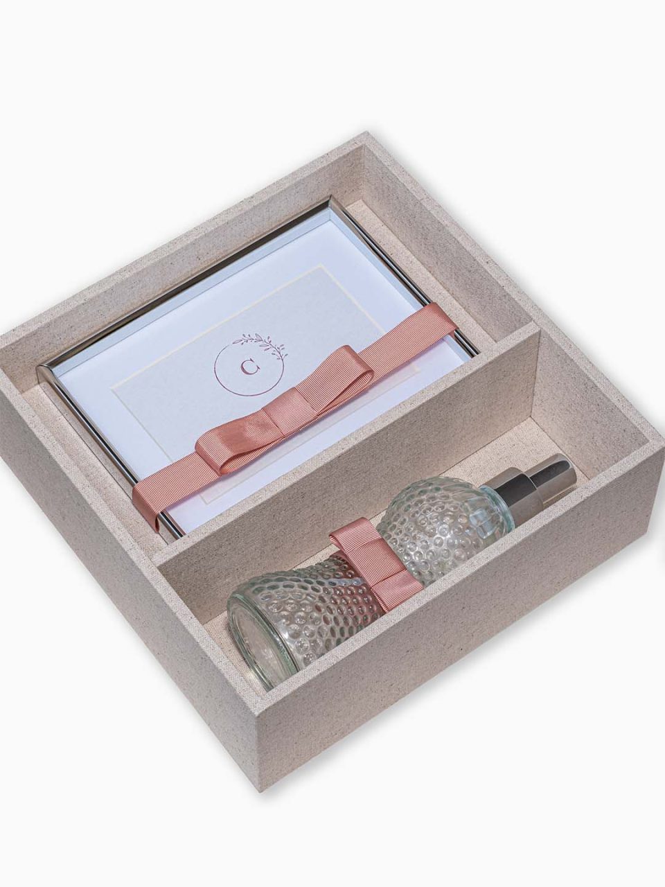 Kit Padrinho Personalizado VI com porta retrato e home spray ou difusor