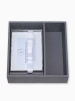 Kit Padrinho Personalizado VII com lindo porta-retrato com fita branca e mensagem personalizada