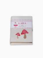 Moleskine personalizado com bordado e faixa