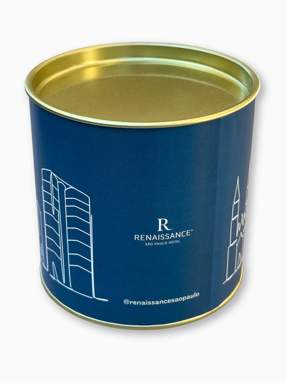 Lata Grand Gourmet personalizada para o evento exclusivo do hotel Renaissance São Paulo