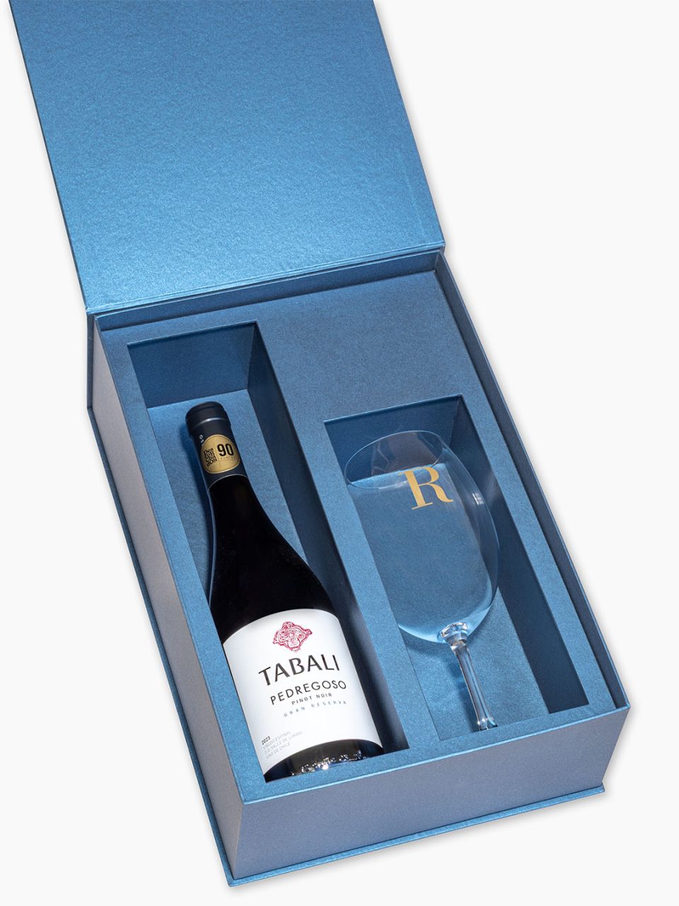 Caixa personalizada Celebrer VIII - Solteiro - com taça de cristal