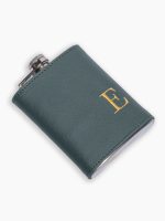 Cantil personalizado com capa de couro ecológico bordado com inicial