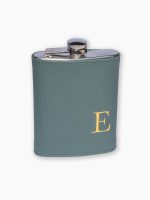 Cantil personalizado com capa de couro personalizado bordada com inicial