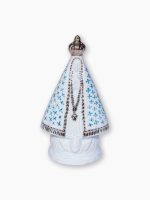 Imagem de Nossa Senhora Aparecida II com Platina e pintura azul