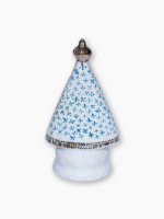Imagem de Nossa Senhora Aparecida II com Platina e pintura azul