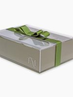 Caixa Personalizada Célébrer VII com tampa de Acrílico personalizada e fita