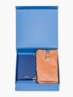 Caixa Personalizada Necessaire e Moleskine personalizados com iniciais