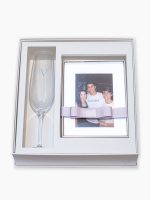 Caixa Célébrer Signature I – Padrinho Solteiro com porta-retrato e taça de champanhe