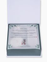 Caixa Personalizada Célébrer III – Casal com convite personalizado em papel vegetal