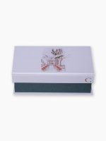 Caixa Personalizada Célébrer XI – Solteira com inicial da madrinha na tampa e aquarela