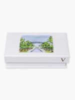 Caixa Personalizada Célébrer XII – Madrinha com aquarela e inicial