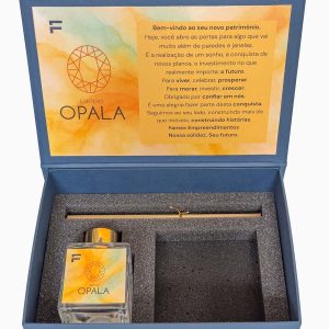 Caixa Welcome Home para entrega de chaves com difusor de ambiente