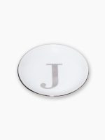 Joia do dia 11cm personalizada com inicial e filete de platina