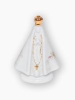 Imagem de Nossa Senhora Aparecida tamanho P com pintura e ouro
