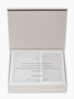 Caixa Personalizada Célébrer VI com convite personalizado para o pai da noiva
