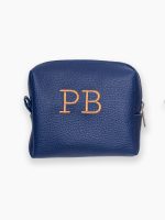 Necessaire Boite tamanho P com iniciais do padrinho bordadas