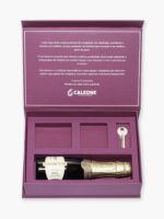 Caixa Welcome Premium para entrega de chaves de apartamento com baby espumante e espaço para controle, tags e chave
