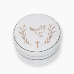 Vela em porcelana para batizado